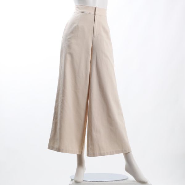 コットンシンプルワイドパンツ