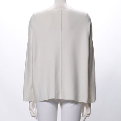 ボートネックドロップショルダーニット