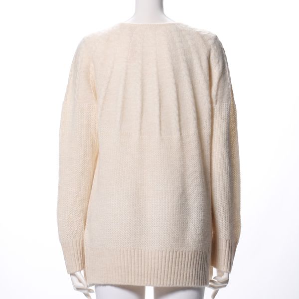 編地切り替えニット