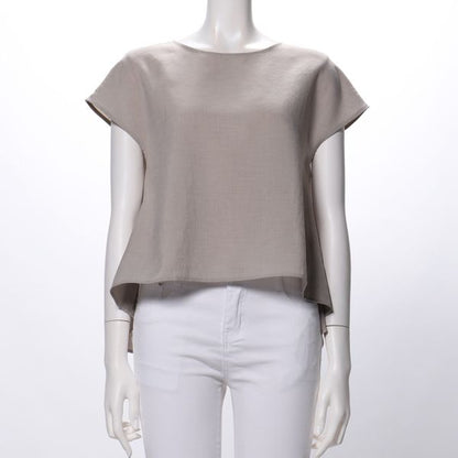 Aラインバックテールブラウス