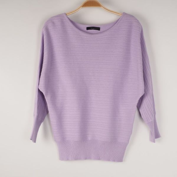 ドルマンスリーブボートネックニット