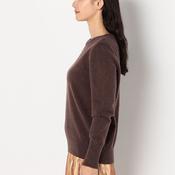 スリット袖クルーネックニット