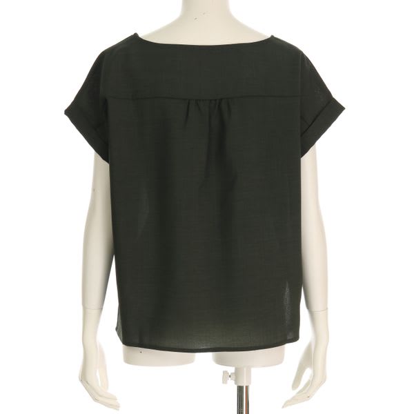 エステルモスリンシンプルシルエットブラウス