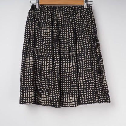 スクエアプリントギャザースカート