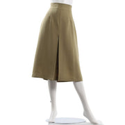 サイドファスナーウエストゴムタックスカート