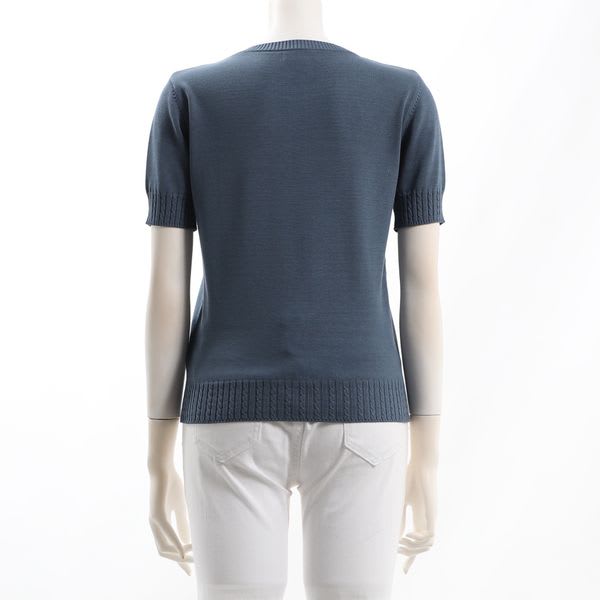 クルーネックハイゲージニット