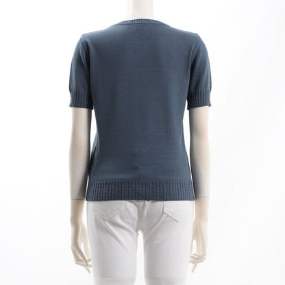 クルーネックハイゲージニット