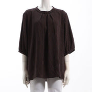 幾何学模様ブラウス