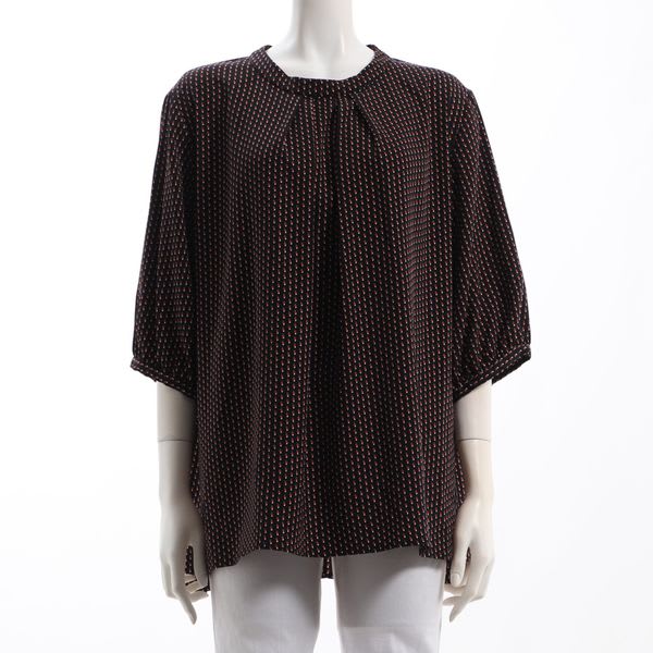 幾何学模様ブラウス