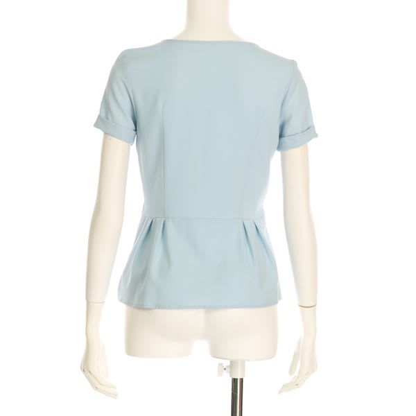 ぺプラムデザインブラウス