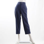 ウエストボタンデザインテーパードパンツ