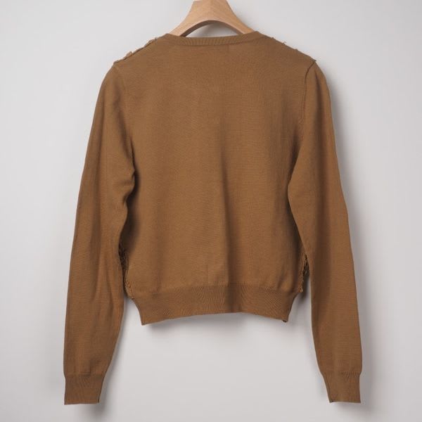 レースビジューニットカーディガン