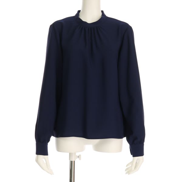 スタンドカラーブラウス