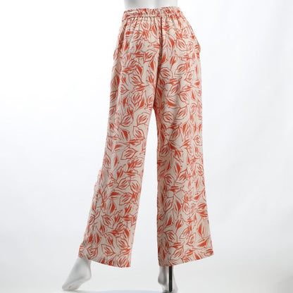 大柄プリントドロストパンツ