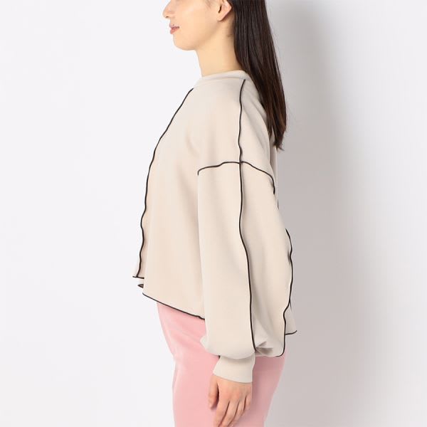 バイカラーラインカットソー