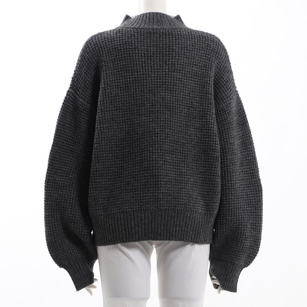 ボリュームスリーブワッフルニット