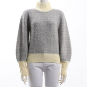 ツイード風デザインハイネックニット