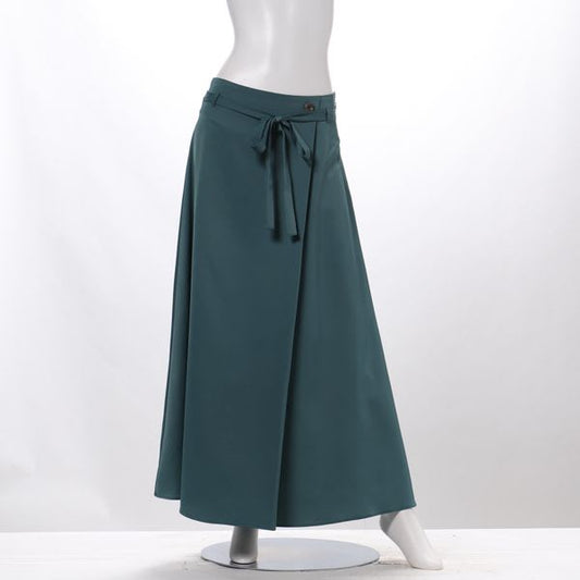 リボンベルトデザインラップ風スカート