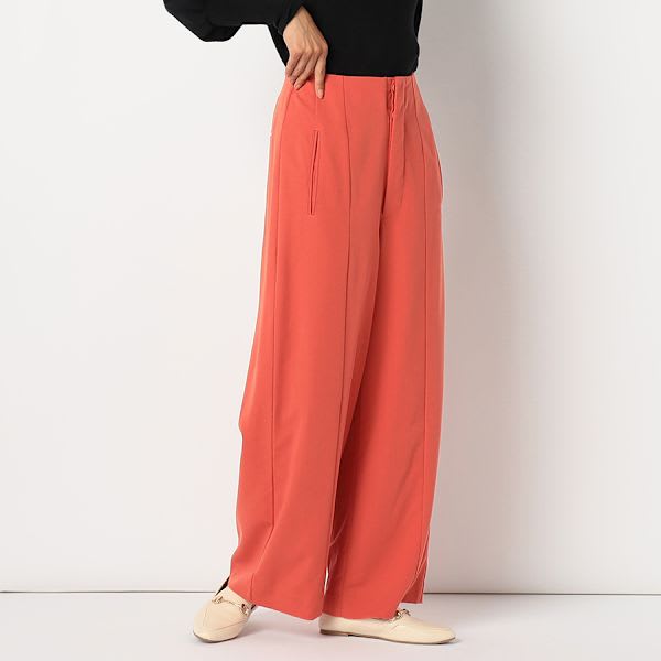 バックゴムデザインワイドパンツ