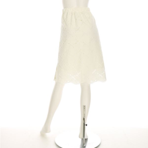 ウエストゴム総レーススカート