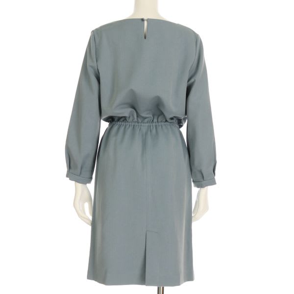 フロントリボンタックワンピース