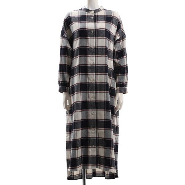 チェックシャツワンピース