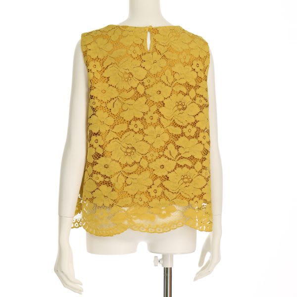 総レースノースリーブブラウス