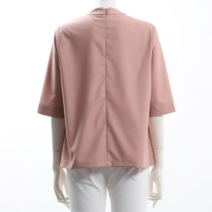 衿タックデザインブラウス