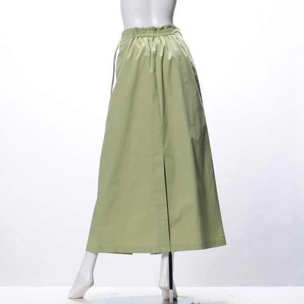 ウエストターンラップ風ロングタイトスカート