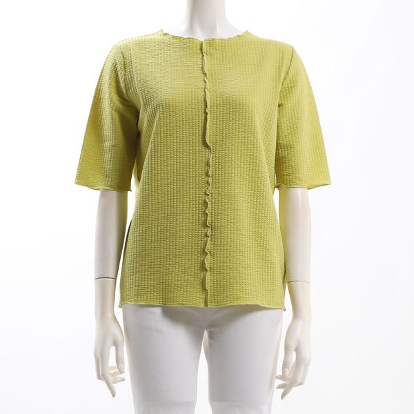 サッカーストライプクルーネックカットソー