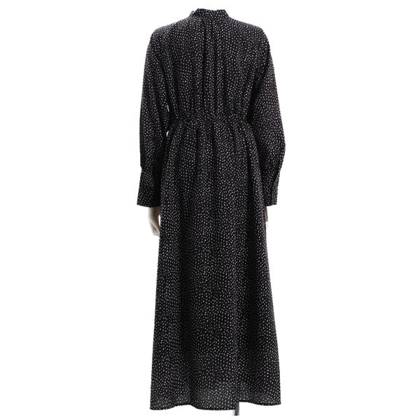 総柄ボウタイワンピース