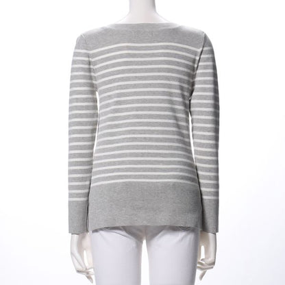 ボーダーサイドスリットニット