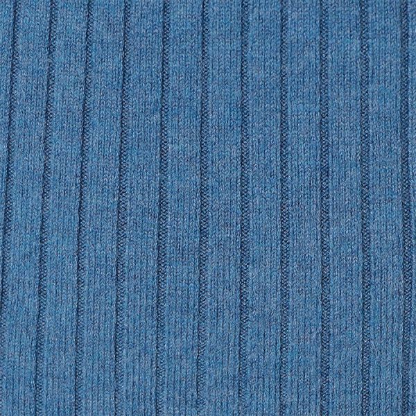 バイカラーフレアスリーブリブニット