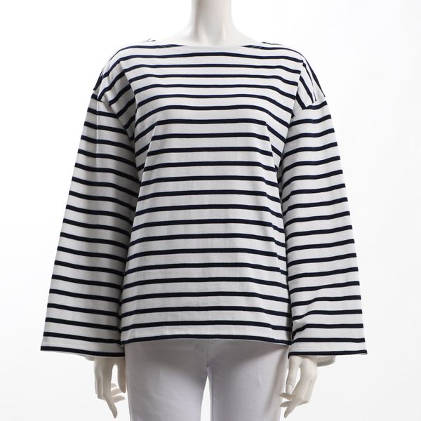 ゆったりお袖ボーダーカットソー