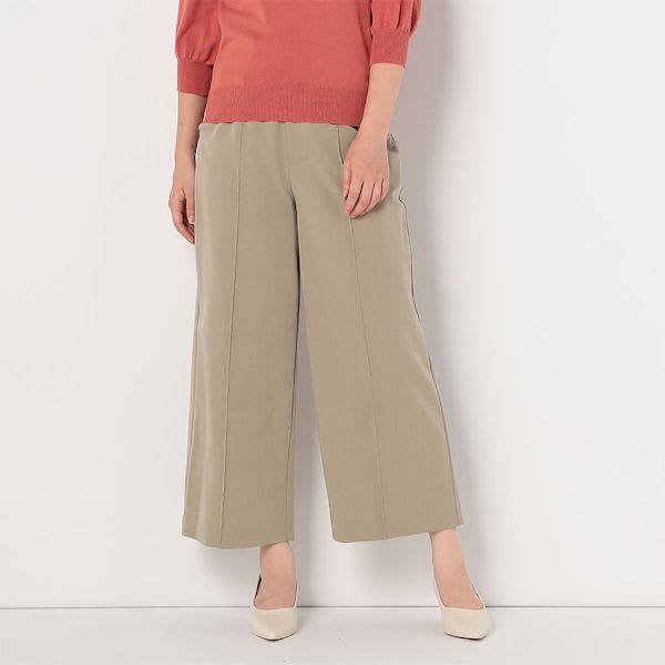 シンプルデザインワイドパンツ
