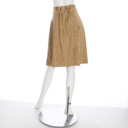ウエストベルトモチーフフェイクスエードスカート