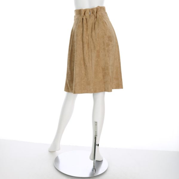 ウエストベルトモチーフフェイクスエードスカート