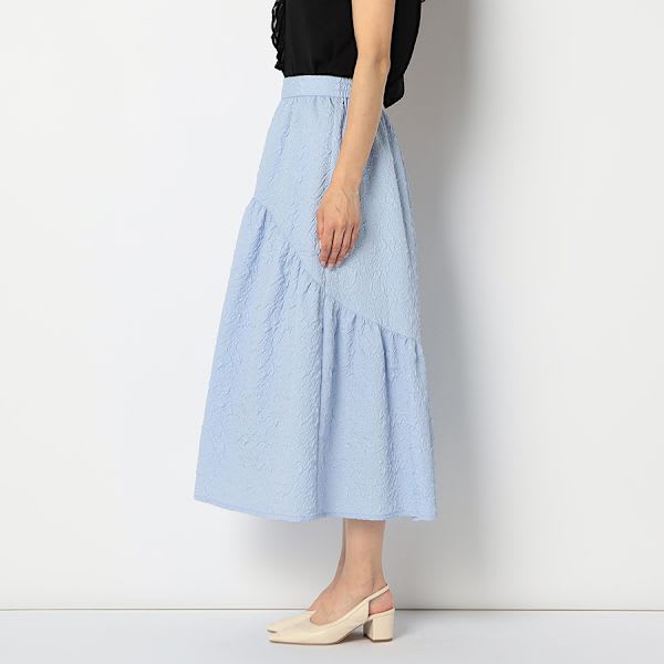 ジャガードフレアスカート