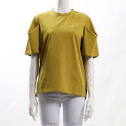 お袖デザインクルーネックカットソー