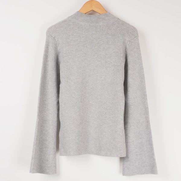 ベルスリーブリブニット