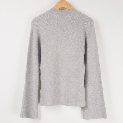 ベルスリーブリブニット