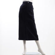 コーデュロイ素材タイトスカート