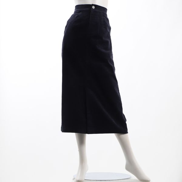 コーデュロイ素材タイトスカート