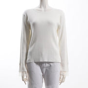 レイヤードデザインリブニット