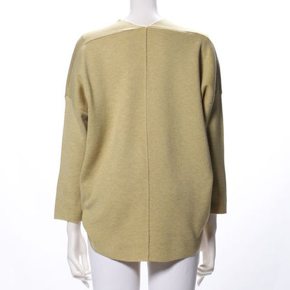 ドロップショルダーVネックニット