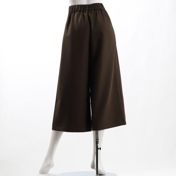 ウエストベルト付きガウチョパンツ