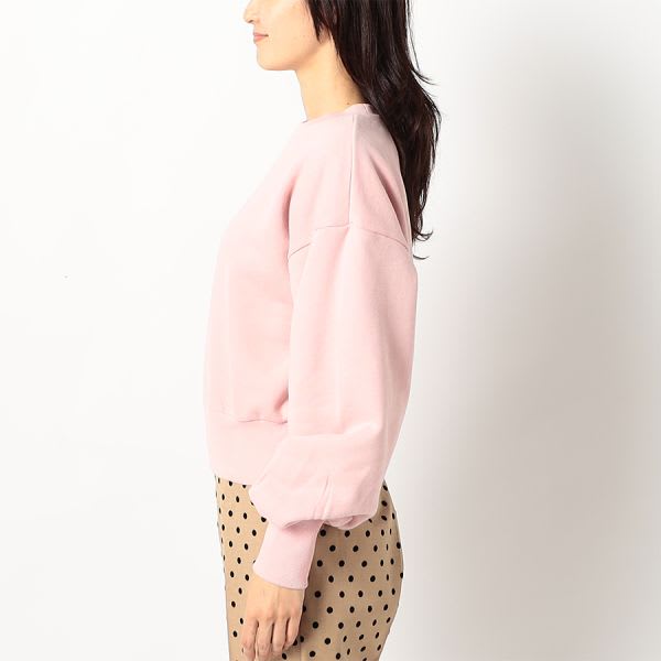 ボリュームスリーブクルーネックプルオーバー