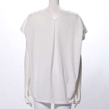 綿テンセルVラインカットソー