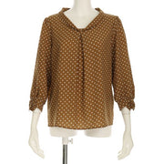 ドット柄デザインブラウス