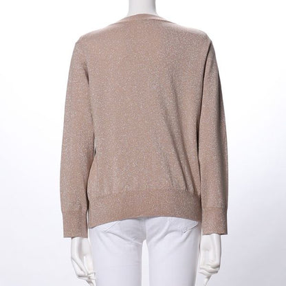 ラメ感のある長袖ニット